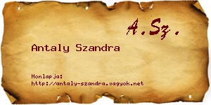 Antaly Szandra névjegykártya